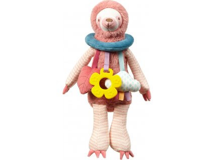 BabyOno BabyOno Závěsná hračka - Sloth Lenny, pudrová
