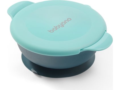 BabyOno BabyOno Uzaviratelná miska s přísavkou - mátová
