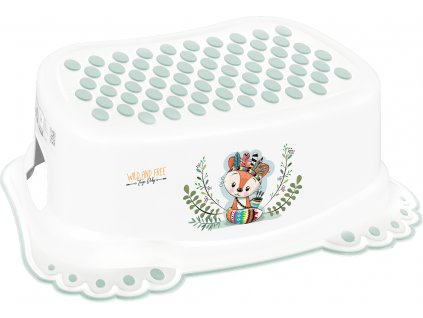 Detská protišmyková stolička do kúpeľne Wild & Free fox white