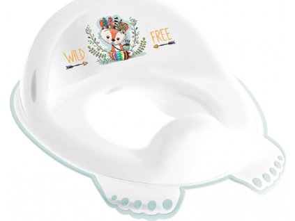 Detské protišmykové záchodové sedadlo Wild & Free fox white