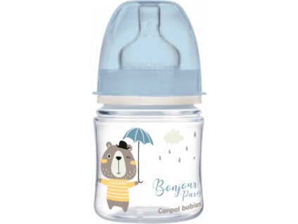 Fľaša Canpol Babies Easy Start Anti-Colic - Bonjour, 120 ml
