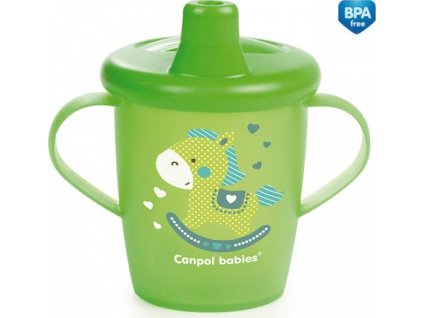 Canpol Babies Anywayup TOYS nevylievací pohár - zelený, 250 ml