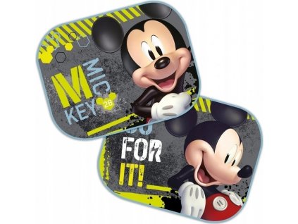 Disney Stínítko do auta boční 2 ks - Mickey Mouse, Go for it!