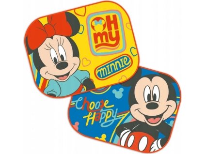 Disney bočné tienidlo do auta 2 ks - Minnie a Mickey