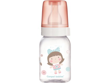 Canpol Babies Skleněná lahvička 120 ml Autíčko - mátová