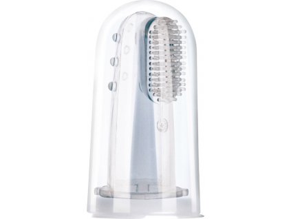 CANPOL 56/159 Prvá zubná kefka s masážnymi vankúšikmi v nádobke