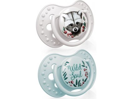 LOVI 22/882 Dynamický silikónový cumlík 0-3m 2 ks Wild Soul Boy