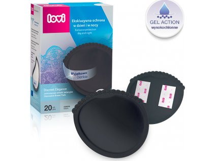 LOVI 19/611 Discreet Elegance prsné vložky 20 ks čierne