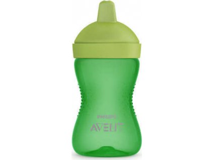 AVENT Netekoucí hrneček 300 ml, tvrdá hubička -  zelená