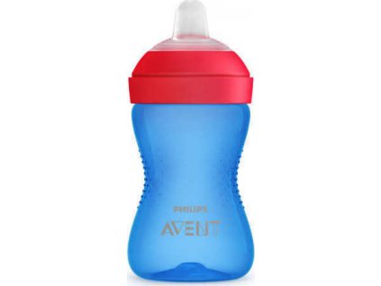 AVENT Netekoucí hrneček 300 ml, jemná hubička - modrá