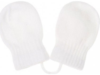 Dětské zimní rukavičky New Baby bílé 56 (0-3m)