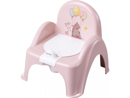Tega Baby Nočník/židlička Medvídek - pudrový
