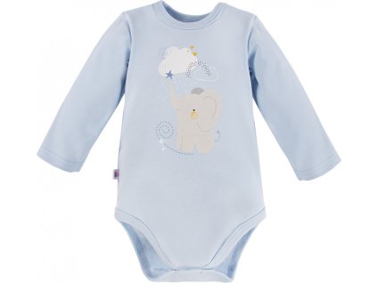 EEVI Detské body s dlhým rukávom Mellow Blue 74 (6-9m)
