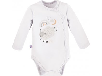 EEVI Detské body s dlhým rukávom Mellow White 56 (0-3m)