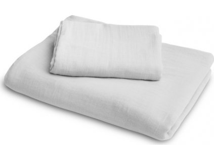 Mušelínová 2-dielna detská posteľná bielizeň Sensillo sivá 100x135 cm