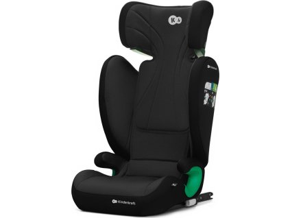 KINDERKRAFT Autosedačka Junior Fix 2 100-150 cm Graphite Black