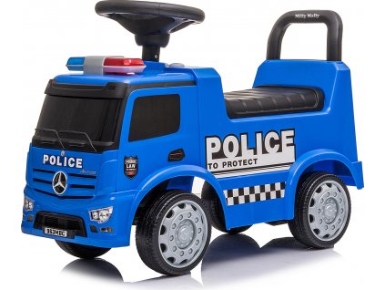 Dětské odrážedlo se zvukem Mercedes Milly Mally POLICE modré