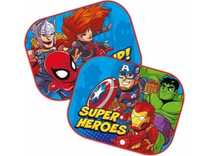 Marvel Stínítko do auta boční 2 ks - Super heroes