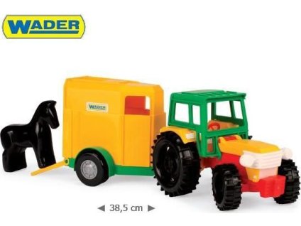 WADER Traktor s přívěsem pro koně