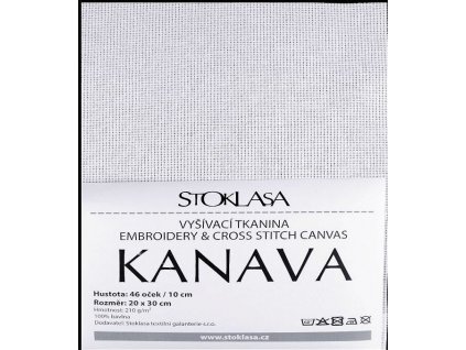 Vyšívací tkanina Kanava 20x30 cm 46 oček