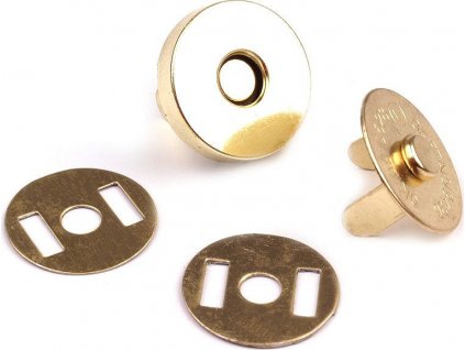 Magnetické zapínání Ø15 mm zlaté