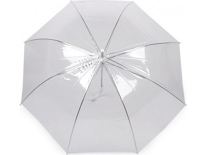 Dámsky / svadobný priehľadný vystreľovací dáždnik