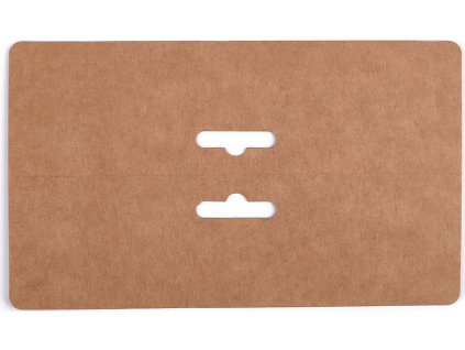 Papierová karta natural / záves 17x10 cm