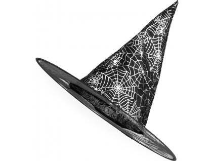Karnevalový klobúk čarodejnícky pavučina, lebka, netopier