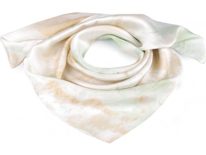 Saténový šátek batikovaný 70x70 cm