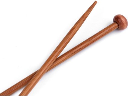 Rovné jehlice č. 3,5; 4; 4,5; 5 bambus