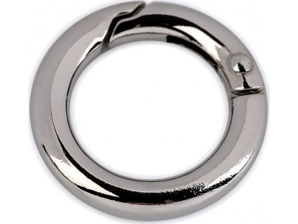 Karabína guľatá na kabelky / krúžok na kľúče Ø18 mm