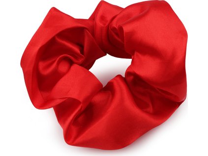 Saténová scrunchie gumička do vlasů