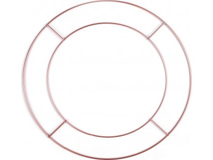 Dvojitý kovový kruh na lapač snů / k dekorování Ø30 cm