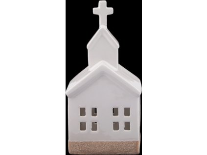 Porcelánový kostol svietiaci