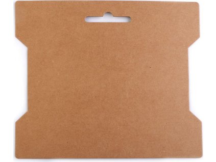 Papírová karta natural 14x16,3 cm s výřezem