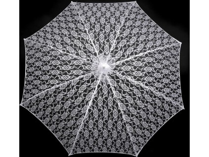 Svadobné čipkový dáždnik na fotenie