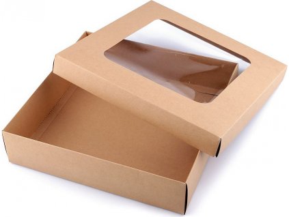 Darčeková krabica s priehľadom