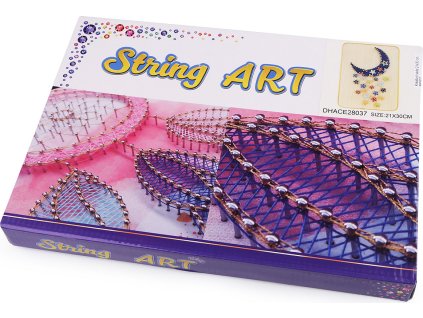 Kreativní sada String Art - tvoříme se šnůrkami 21x30 cm