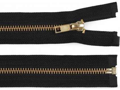 Kovový zips šírka 6 mm dĺžka 85 cm