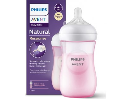 AVENT SCY903/11 Láhev Natural Responsive růžová 260 ml