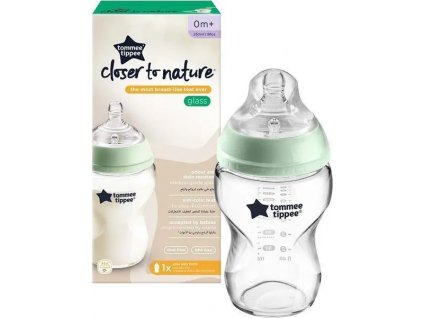 224385 SKLENĚNÁ LAHEV 250ML Tommee Tippee