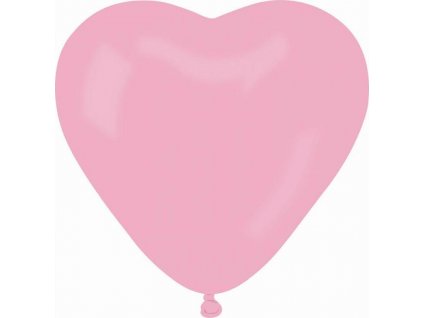 CR pastelové balónky srdce - růžové 06/ 50 ks.