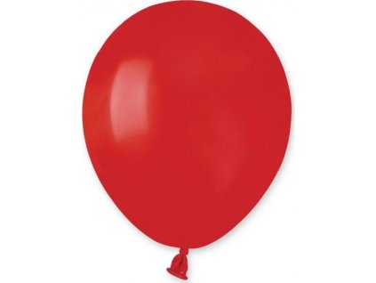 A50 pastelové 5" balónky - červené 45/100 ks.