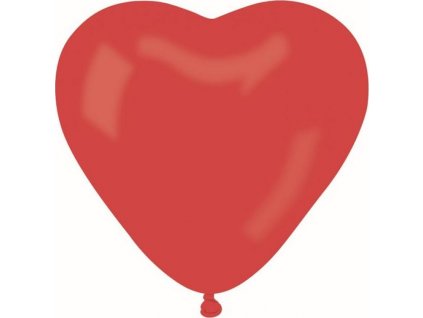 CR pastelové balóniky srdca - červené 45/50 ks.