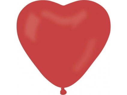 CR6 pastelové balóniky srdce malé - tmavo červené 45/100 ks.