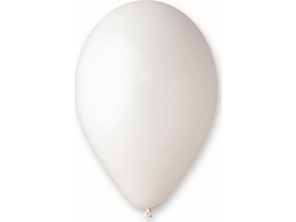Prémiové bílé balónky, 10"/ 10 ks.