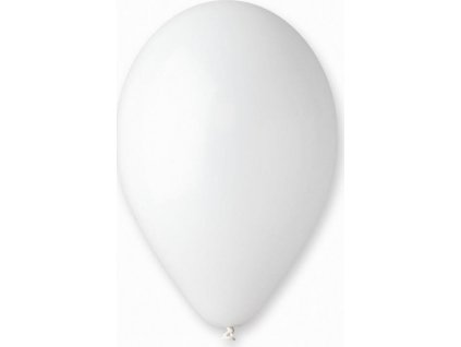 Balónky G90 pastelové 10" - bílé 01/ 100 ks.