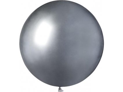 GB150 lesklé balóniky 19 palcov - strieborné / 25 ks.