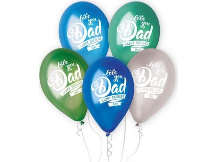 Premium Helium balónky ke Dni otců, 12 palců/ 5 ks KK
