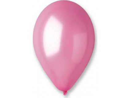 GM90 kovové balónky 10" - růžové 33/100 ks.